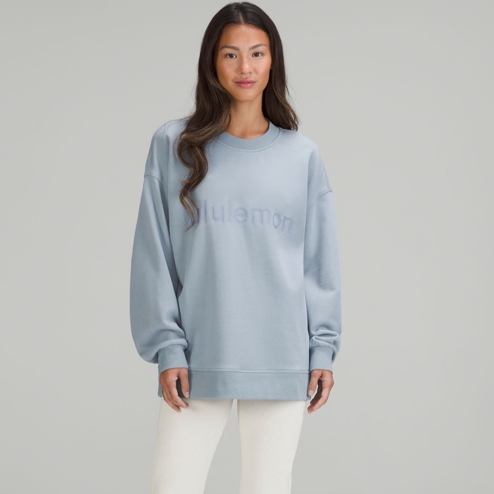 NWT 🍋 Lululemon Chambrey Logo Perfectly Oversized Crewneck Size 10